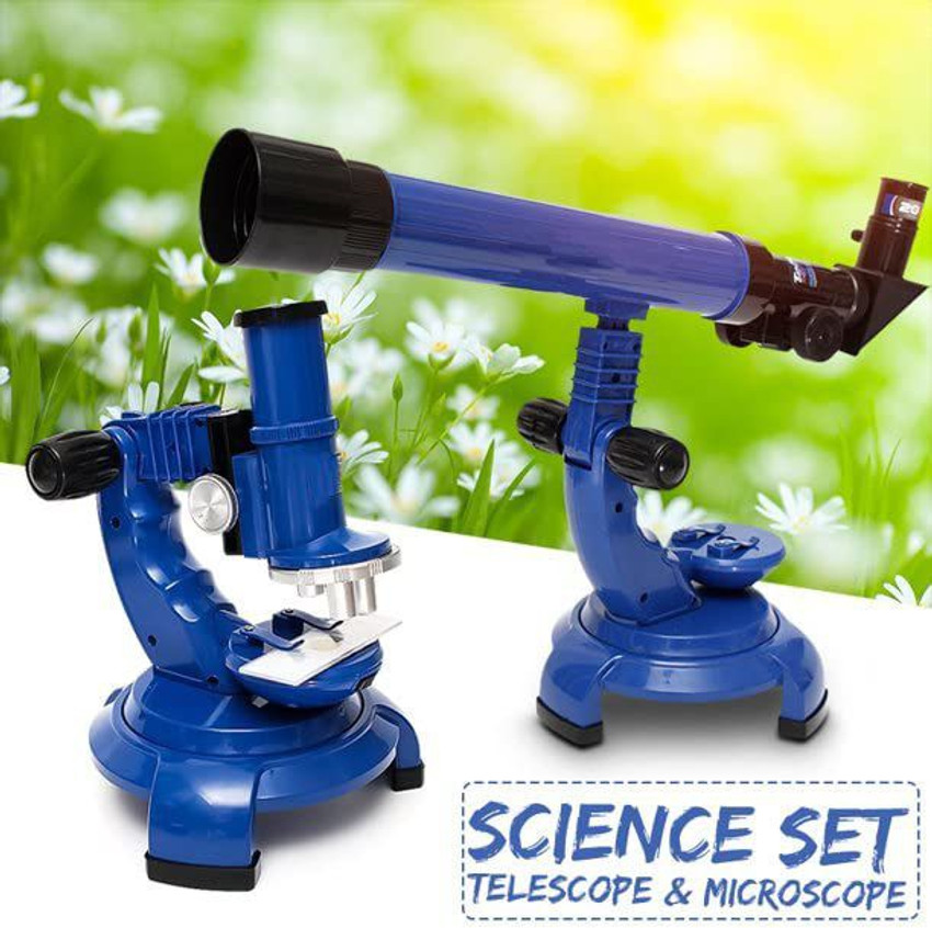 Science set sales telescope and microscope
