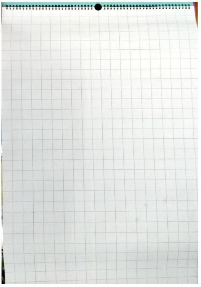 First Click Flip Chart Paper 25 Sheets Wiro winding RULED  74.5X50 CM 70 gsm Flip Paper - Flip Paper