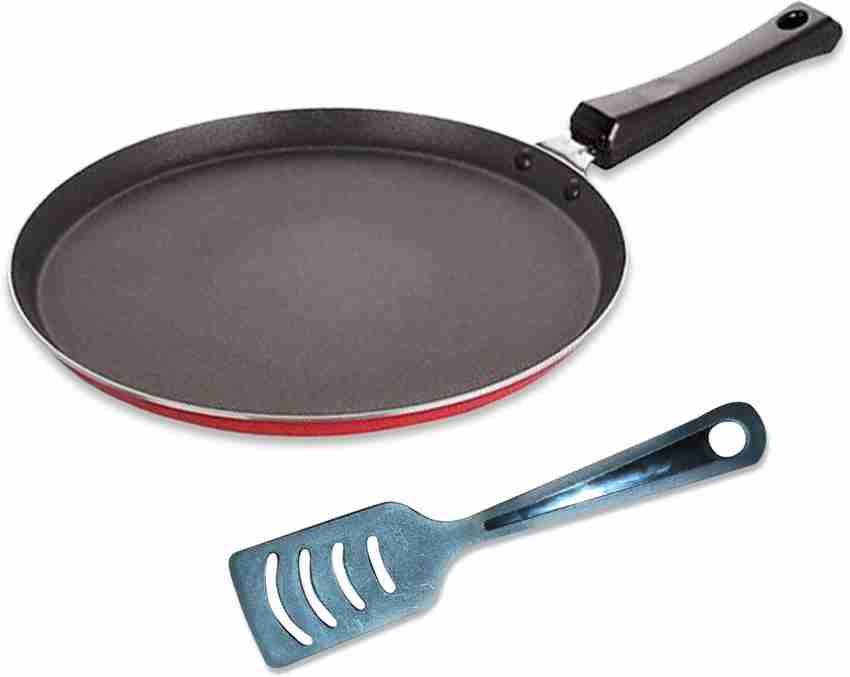 PANBERRY Non stick Aluminum Red Dosa Tawa Cookware 30.5 Cm