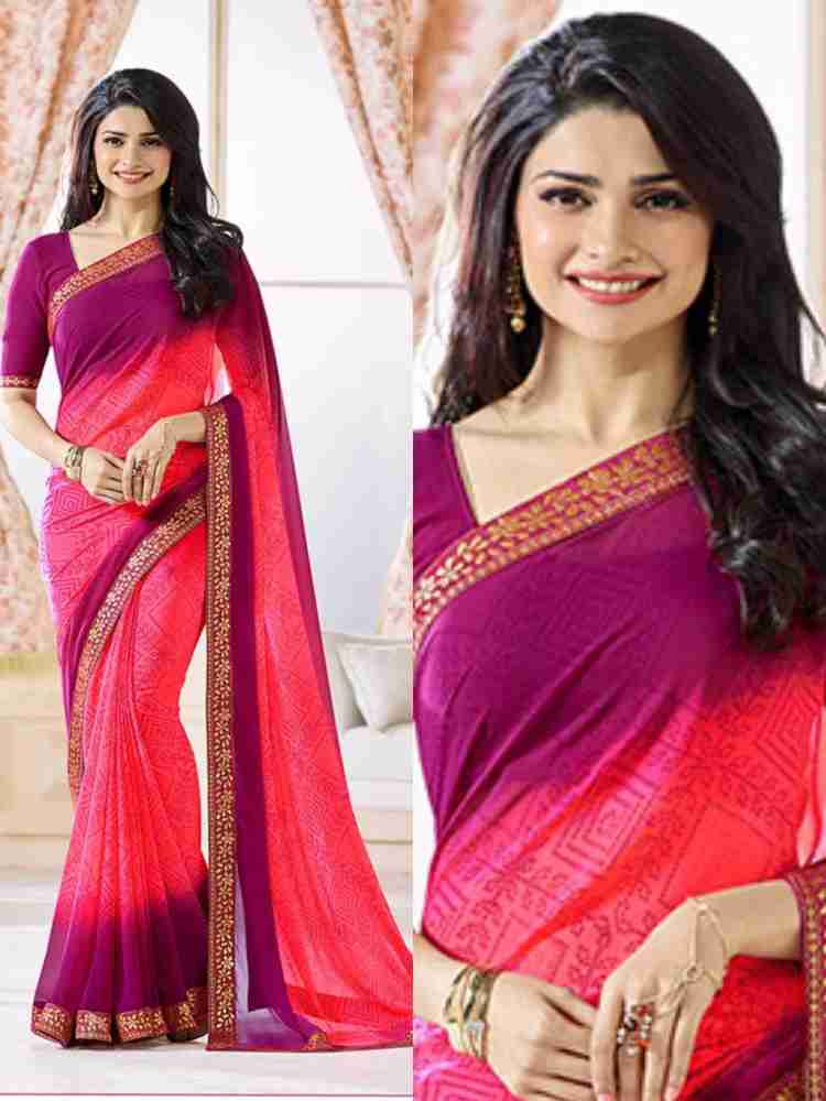 Women's Pink Silk Net Embroidered Heavy Border Bollywood Designer Saree  With Unstitched Designer Blouse Piece ( Pink)