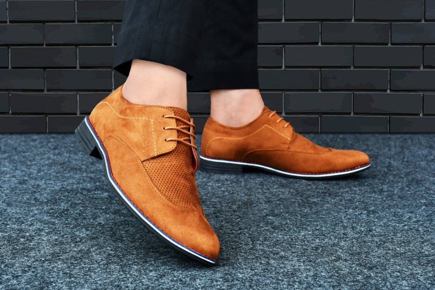 Mens suede deals formal shoes