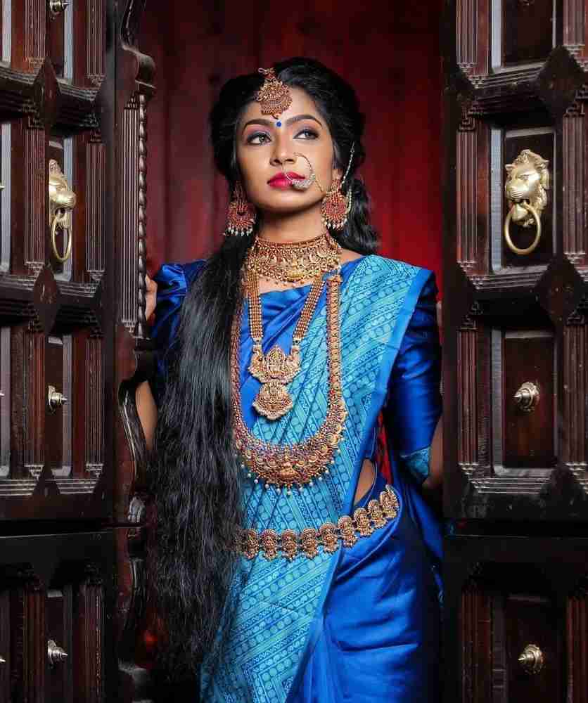 Buy florinast fashion Self Design Banarasi Pure Silk Dark Blue Sarees Online Best Price In India Flipkart