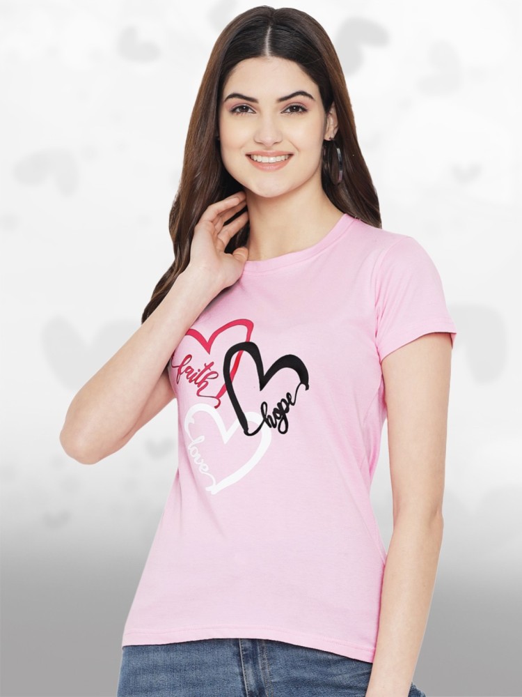 womens baby pink t shirt