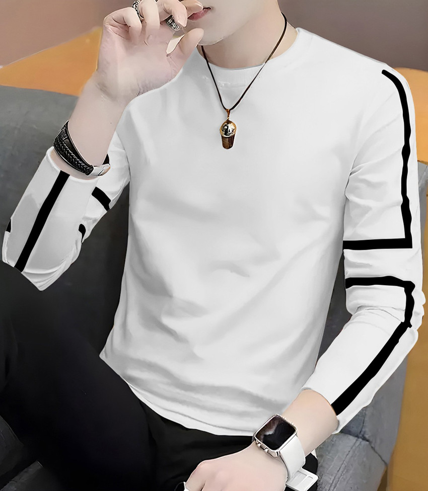 white full sleeve t shirt flipkart