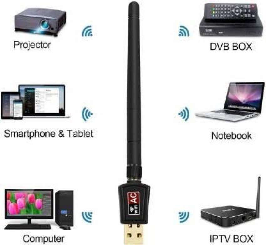 Antena Wifi USB de 1200 MB Adaptador internet p/ laptop pc TP LINK