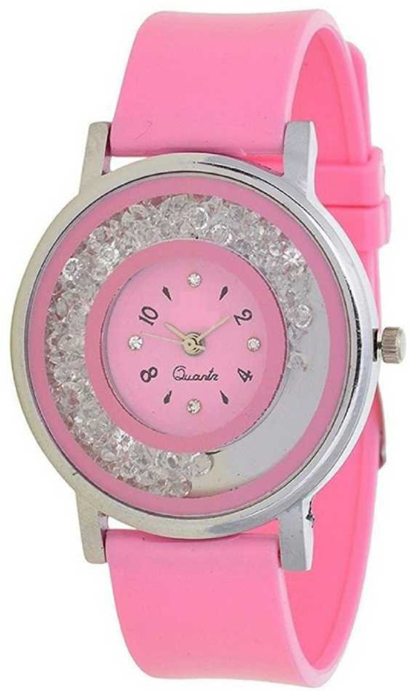 AARATI ENTERPRISE pink color movable diamond in dial.new