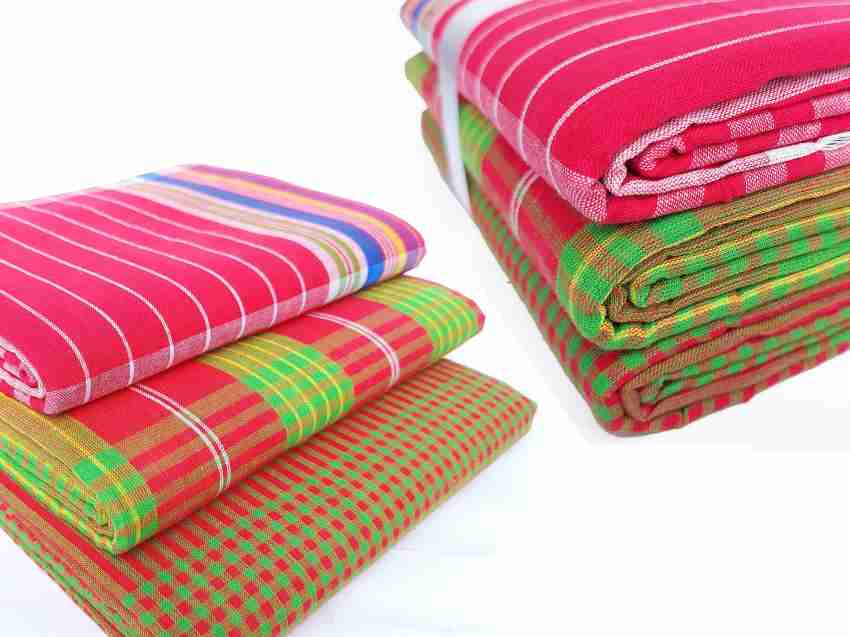 Extra Large Gamcha Bath Towels, Indian Bengali Style, Cotton