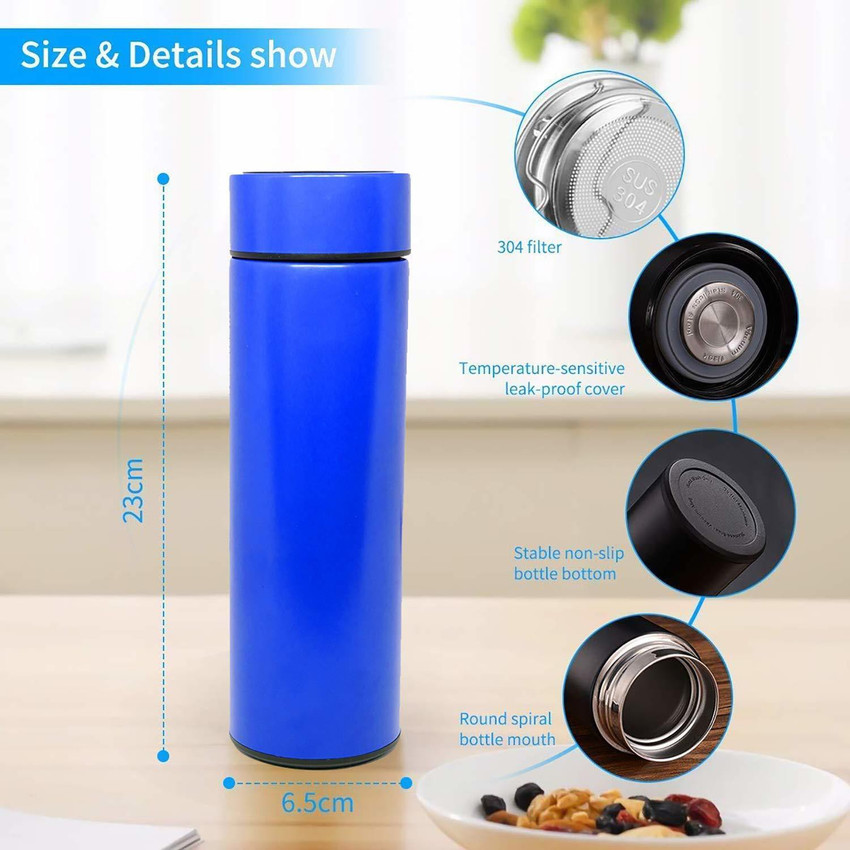 Flask with temperature hotsell gauge