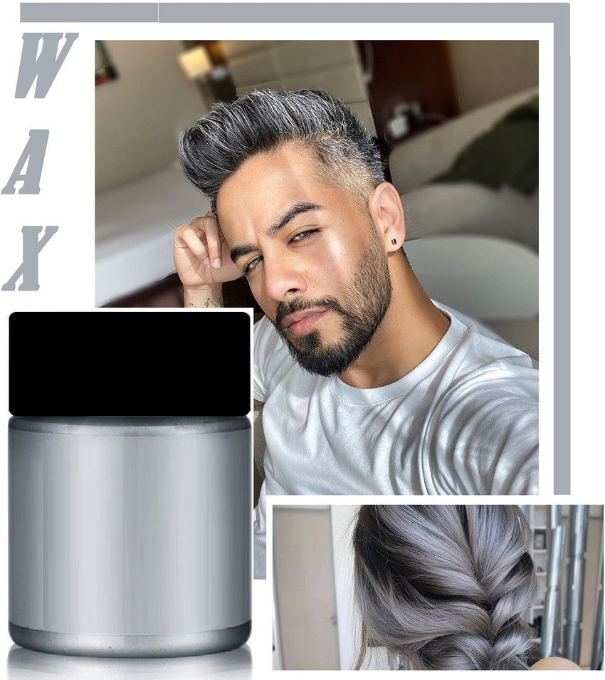 imelda Silver Grey Hair Color Wax Natural Hairstyle Wax Grey