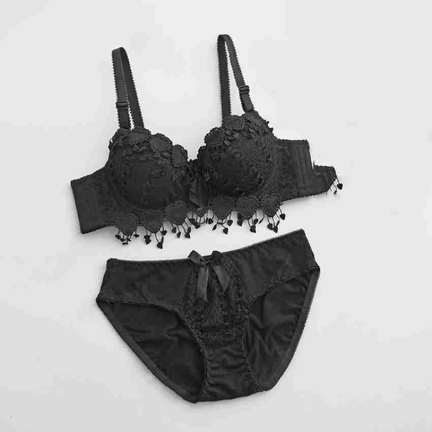 Women Half Coverage Soft Padded Black Lingerie Set at Rs 135/piece, Shastri Nagar, New Delhi