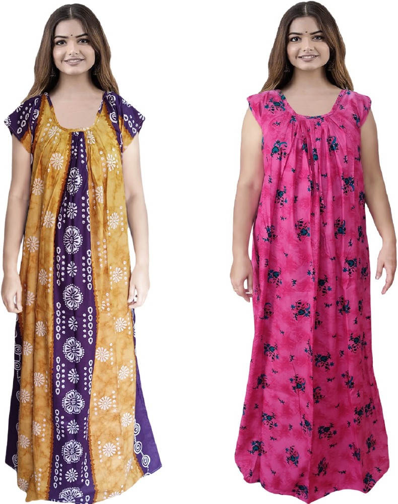 Sarkar garments Women Nighty Set Buy Sarkar garments Women