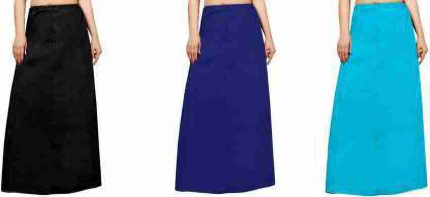 LCB Women's Cotton Saree Petticoat (Pack of 1) - Sky Blue - XXL