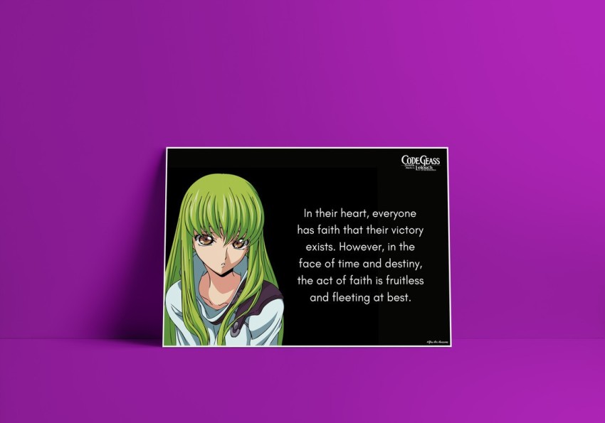 Code Geass Cc Anime Code Geass Hd Art Matte Finish Poster Paper Print -  Animation & Cartoons posters in India - Buy art, film, design, movie,  music, nature and educational paintings/wallpapers at