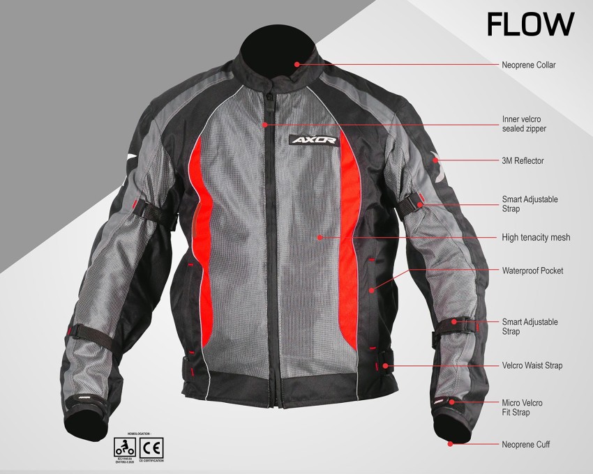 Axor Flow Riding Protective Jacket Price in India Buy Axor Flow Riding Protective Jacket online at Flipkart