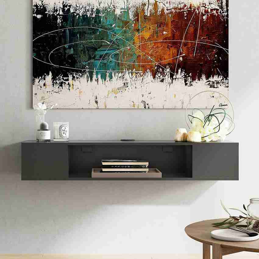 mounted floating entertainment center