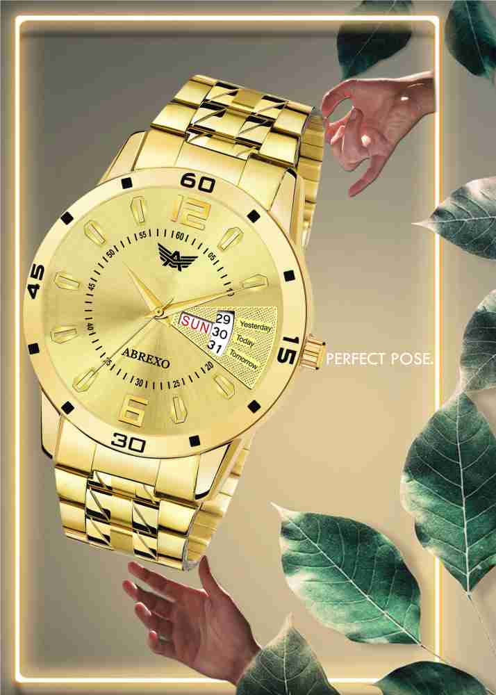 Abrexo golden watch online price