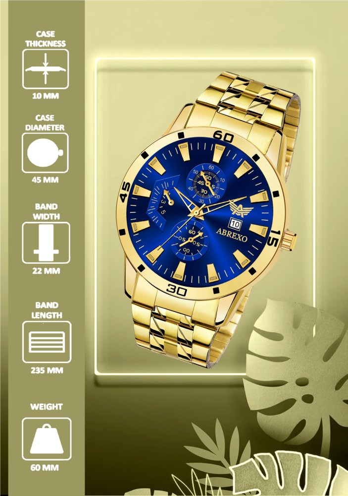 Abrexo golden watch discount price