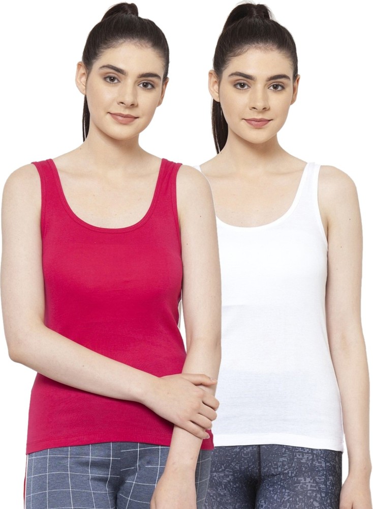 Buy online Red Solid Camisole from lingerie for Women by Fbar for