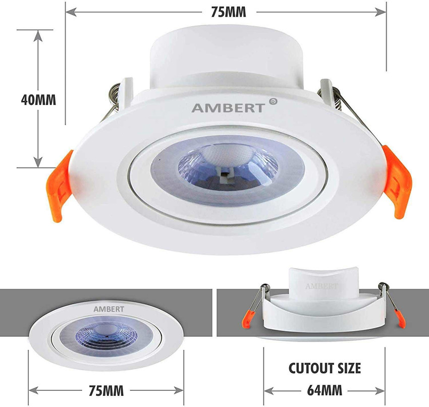 ambert 5 WATT LED SPOT LIGHT WHITE COLOR PACK OF 1PCS Ceiling Light Ceiling Lamp Price in India Buy ambert 5 WATT LED SPOT LIGHT WHITE COLOR PACK OF 1PCS Ceiling