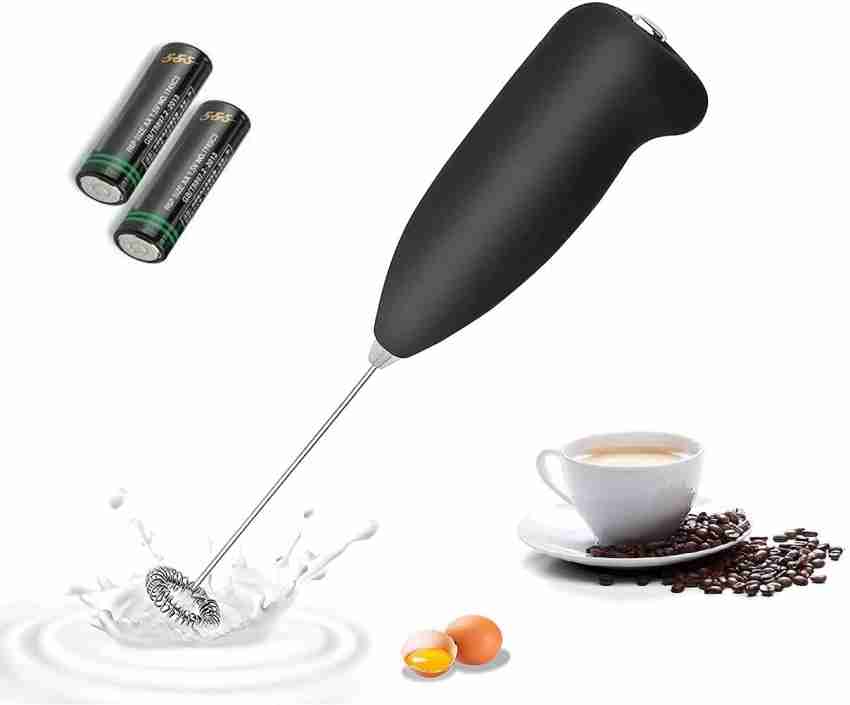 SG Black Battery Operated coffee and milk blander mixer, For