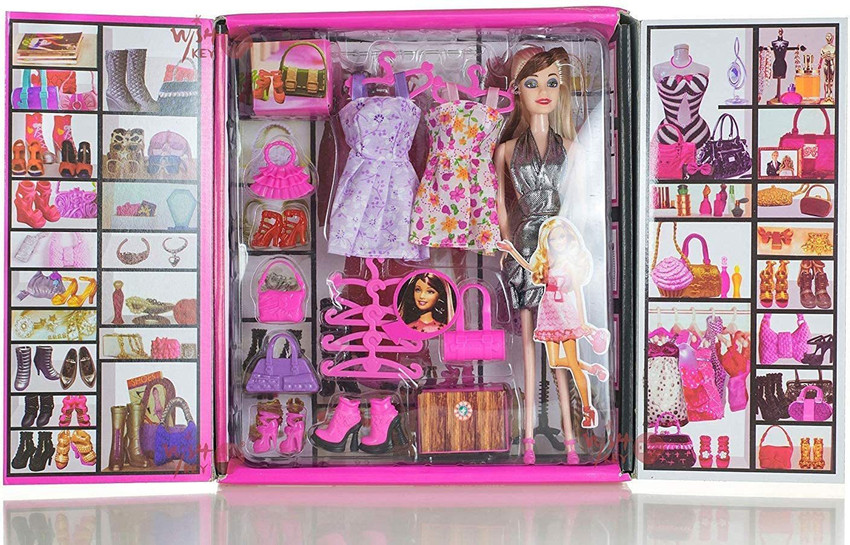 Wilcart Fashion Girl Doll and Her Personal Style Wardrobe Set Toy for Kids Fashion Girl Doll and Her Personal Style Wardrobe Set Toy for Kids Buy Barbie toys in India