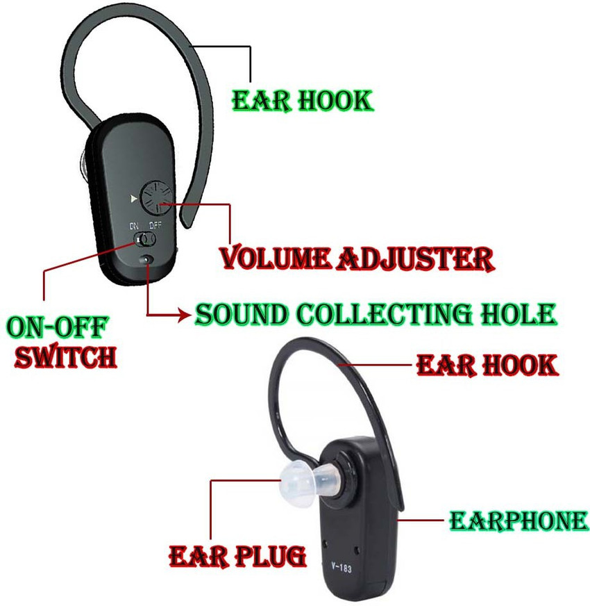 K AXON hearing aid machine for old and child age BTE bluetooth