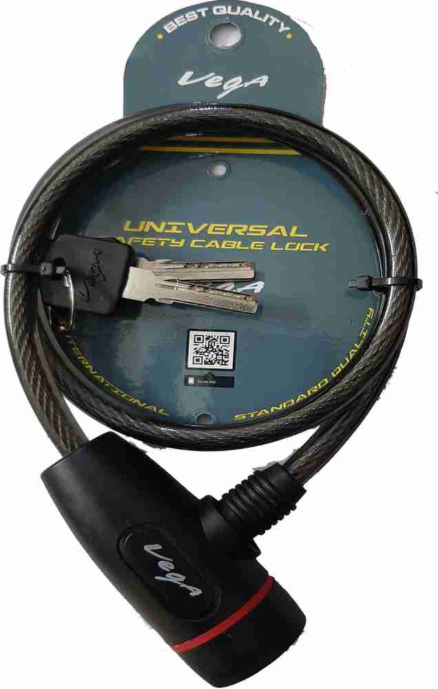 VEGA Stainless Steel Cable Lock For Helmet Price in India Buy