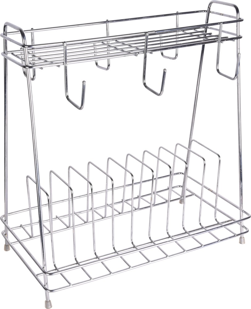 MANTAVYA Plate Kitchen Rack Steel 2 Layer Plate & bowl Stand Kitchen  Utensil Rack Price in India - Buy MANTAVYA Plate Kitchen Rack Steel 2 Layer  Plate & bowl Stand Kitchen Utensil