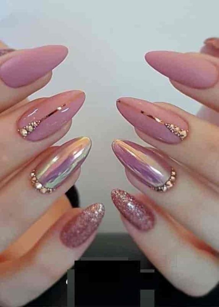 Stunning Marble Nails with Candy Coat Hard Gel Extensions