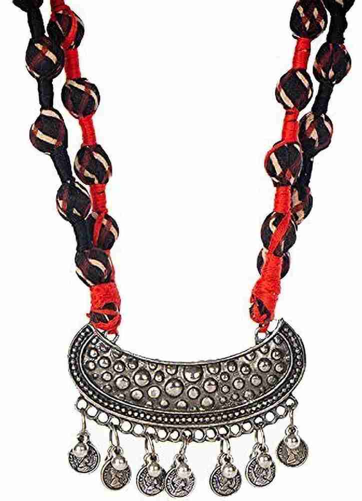 Black deals fabric necklace