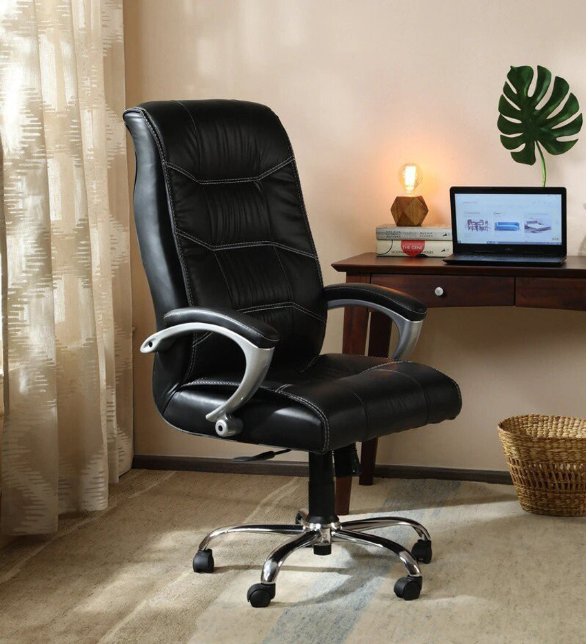 Decor living Numero H B Chair Leatherette Office Adjustable Arm