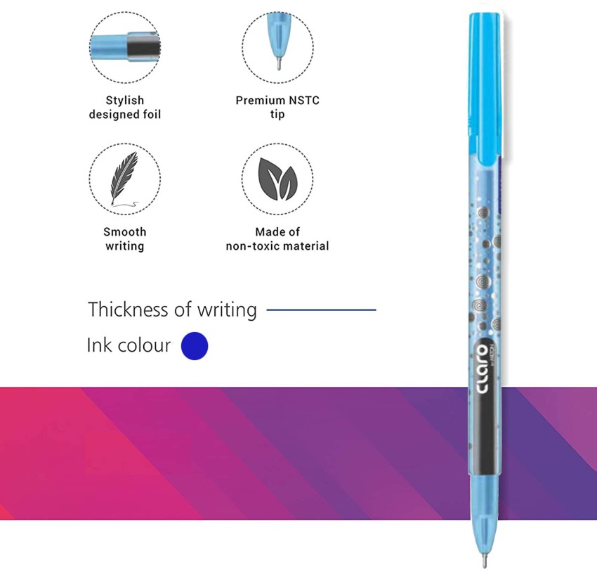 Linc Offix Smooth Ball Point Pen, 1.00mm Tip, 50-Count, Blue 50-Count Box