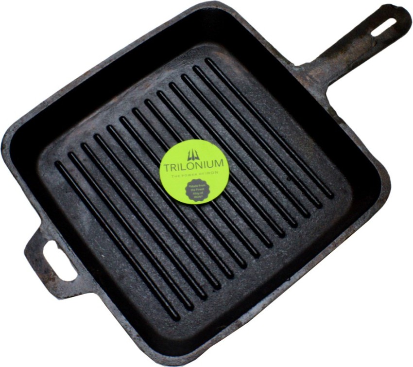 Kashvi Dosa Tawa Pre Seasoned Double Loop Handle Cast Iron Dosa