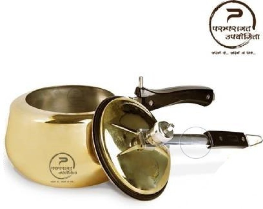 PARAMPARAGAT UPYOGITA Heavy Quality Pure Brass Cooker with Tin