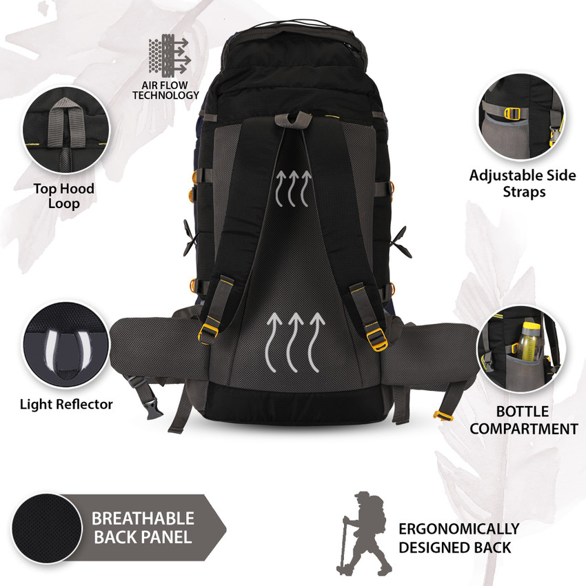 IMPULSE Travel bag for men tourist backpack for hiking trekking
