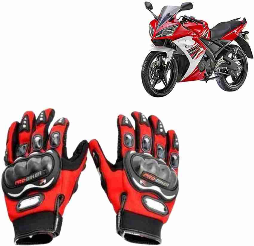 Inspire Dmax Bike Probiker Racing Gloves Full Red For Yamaha R15 s Size L Pair of 1 Riding Gloves Buy Inspire Dmax Bike Probiker Racing Gloves Full Red For Yamaha R15 s