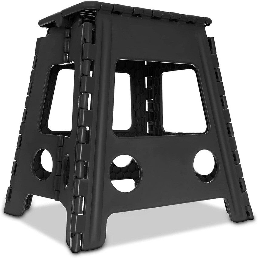 Sasimo 16 Inch Plastic Foldable Space Saving Stool Suitable for