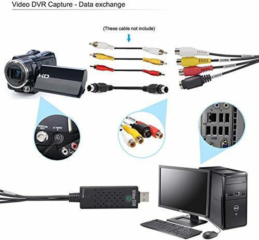 TERABYTE TV out Cable EasyCap Video And Audio Capturing Device directly from TV TERABYTE Flipkart