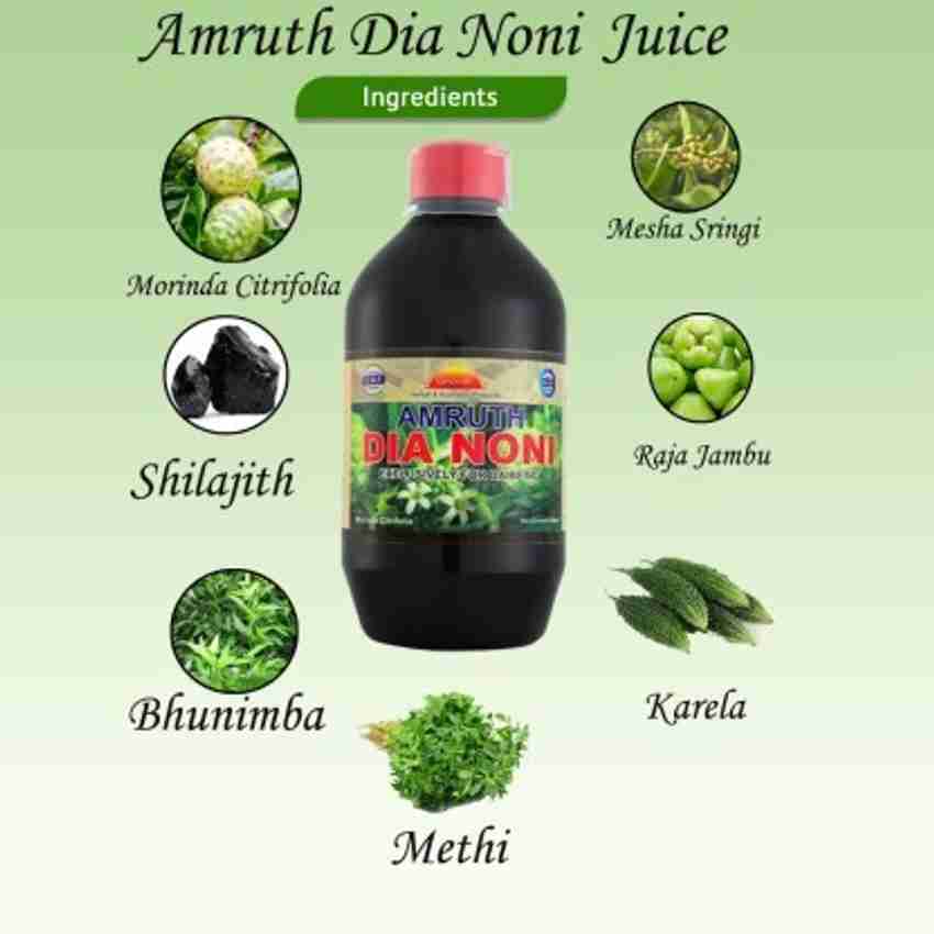 Grovel Amruth Dia Noni Syrup for Diabetes 500 ml Pack 4. Control