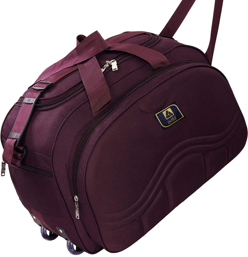 Avila Stylish Light Weight Travel Duffel Bag For Men Women Quality Tested Luggage Bag Duffel With Wheels Strolley Purple Price in India Flipkart