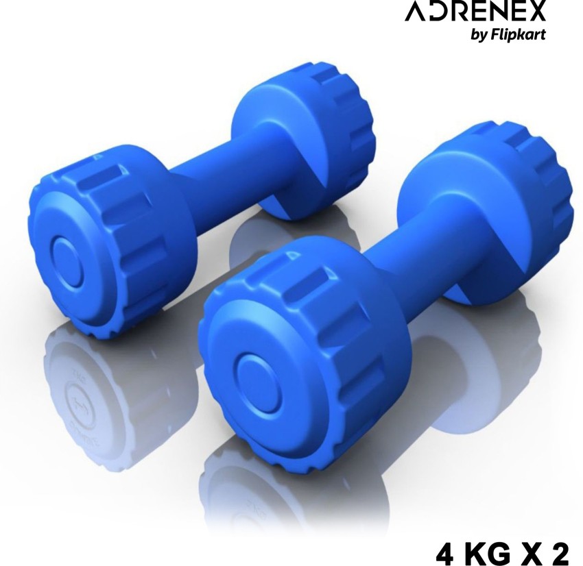 Adrenex by Flipkart Solid Rubber Hex Shape 10 Kg pair (Pack of 2) Fixed  Weight Dumbbell (20 Kg) - Price History