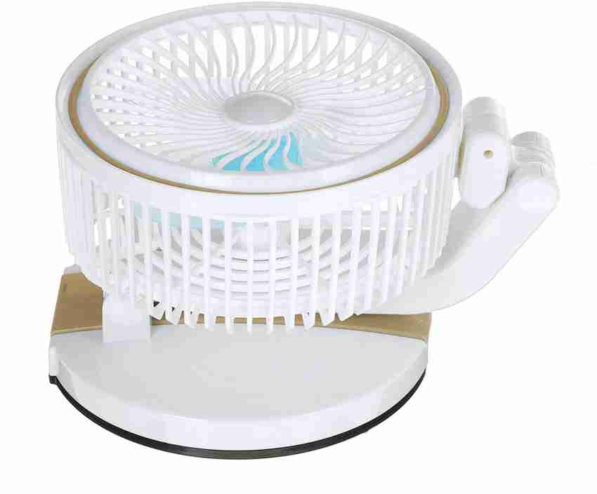 Kybero Rechargeable Folding Fan with LED light Fan USB Fan Led