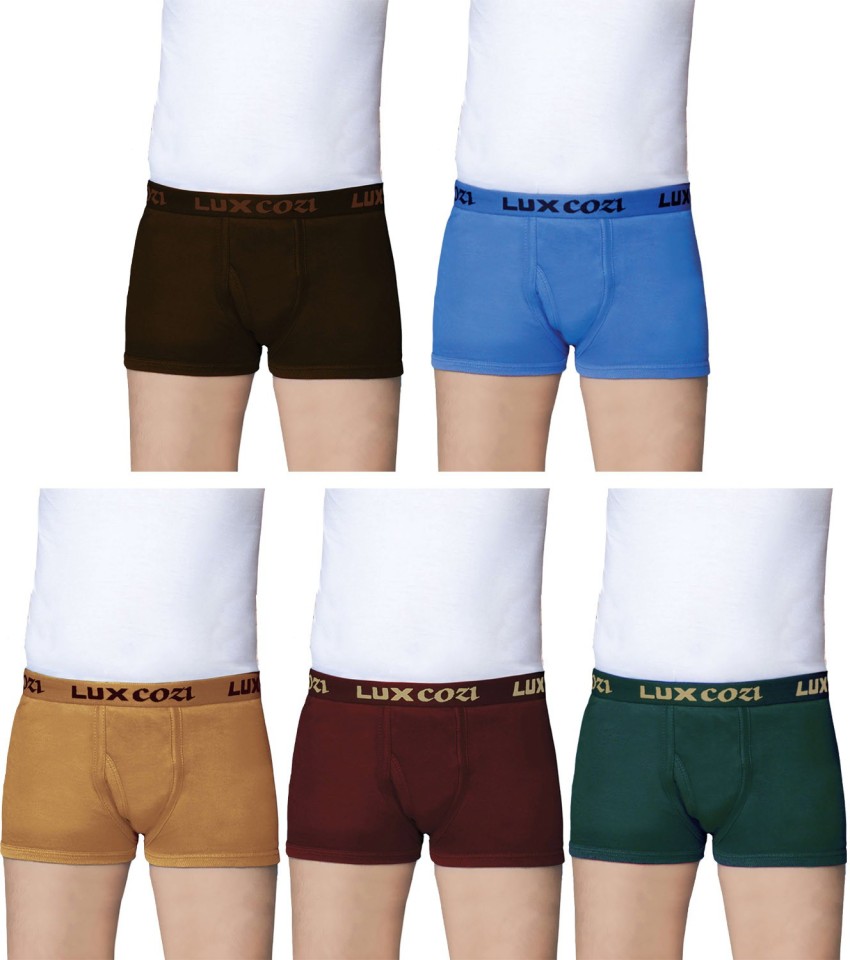 Buy Lux Cozi Pack Of 2 Outer Elastic Breathable Trunks  COZIGLOINTLOCKNB2PC  Trunk for Men 21829372  Myntra