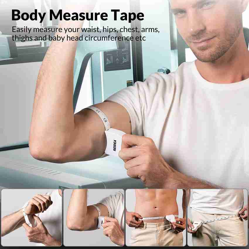 JIG'sMART Body Measuring Tape Fitness Ruler Automatic Telescopic
