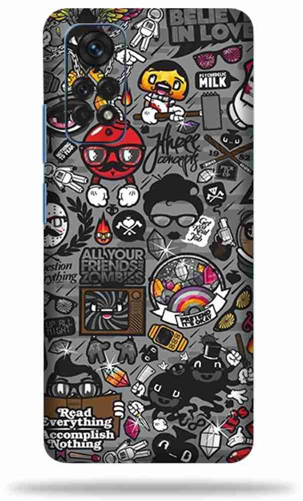 WeCre8 Skin's Redmi Note 11, Zombie Graffiti Mobile Skin