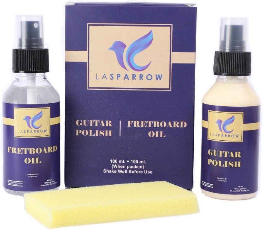 Lasparrow Guitar Polish and Fingerboard Oil Cleaner Combo Pack