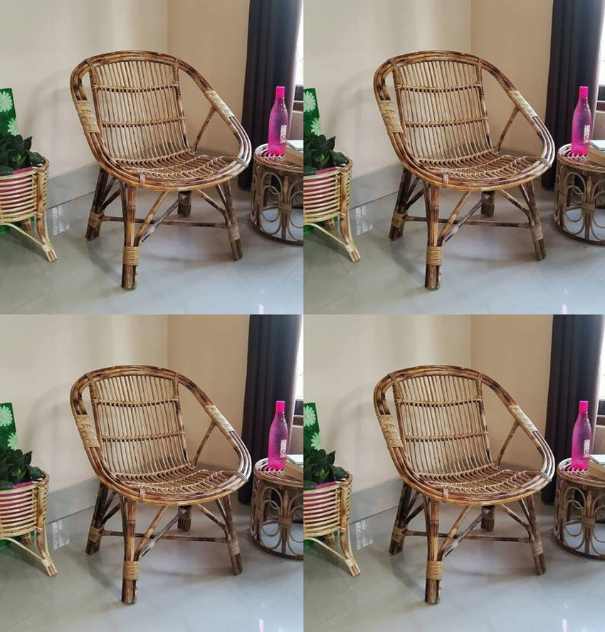 RAINBOW Living with Natural Cane Rattan for Living Room Balcony