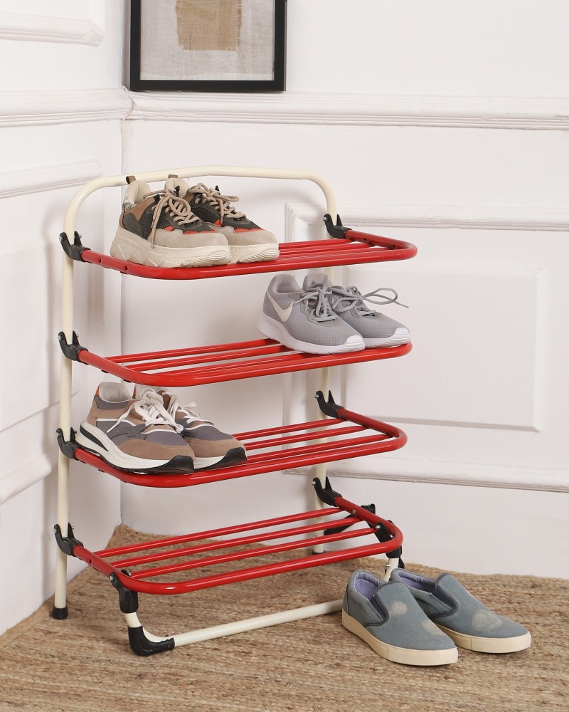 Home Essentials 3-Tier Metal Shoe Rack