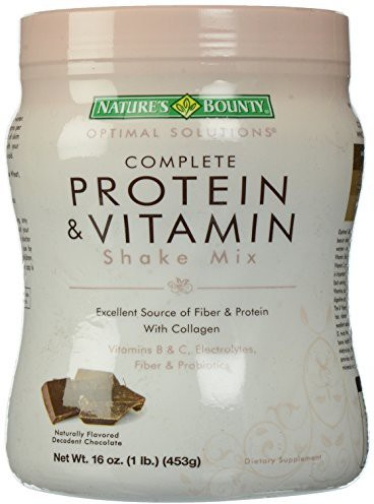 Nature's Bounty Shake Mix, Complete Protein & Vitamin, Decadent Chocolate - 16 oz