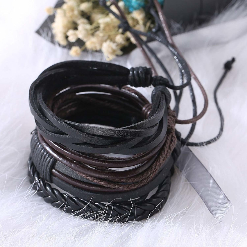 Next mens leather bracelet hotsell